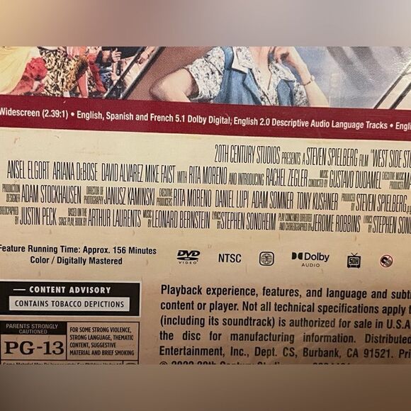 West Side Story Brand New DVD Directed by Steven Spielberg - Picture 3 of 13